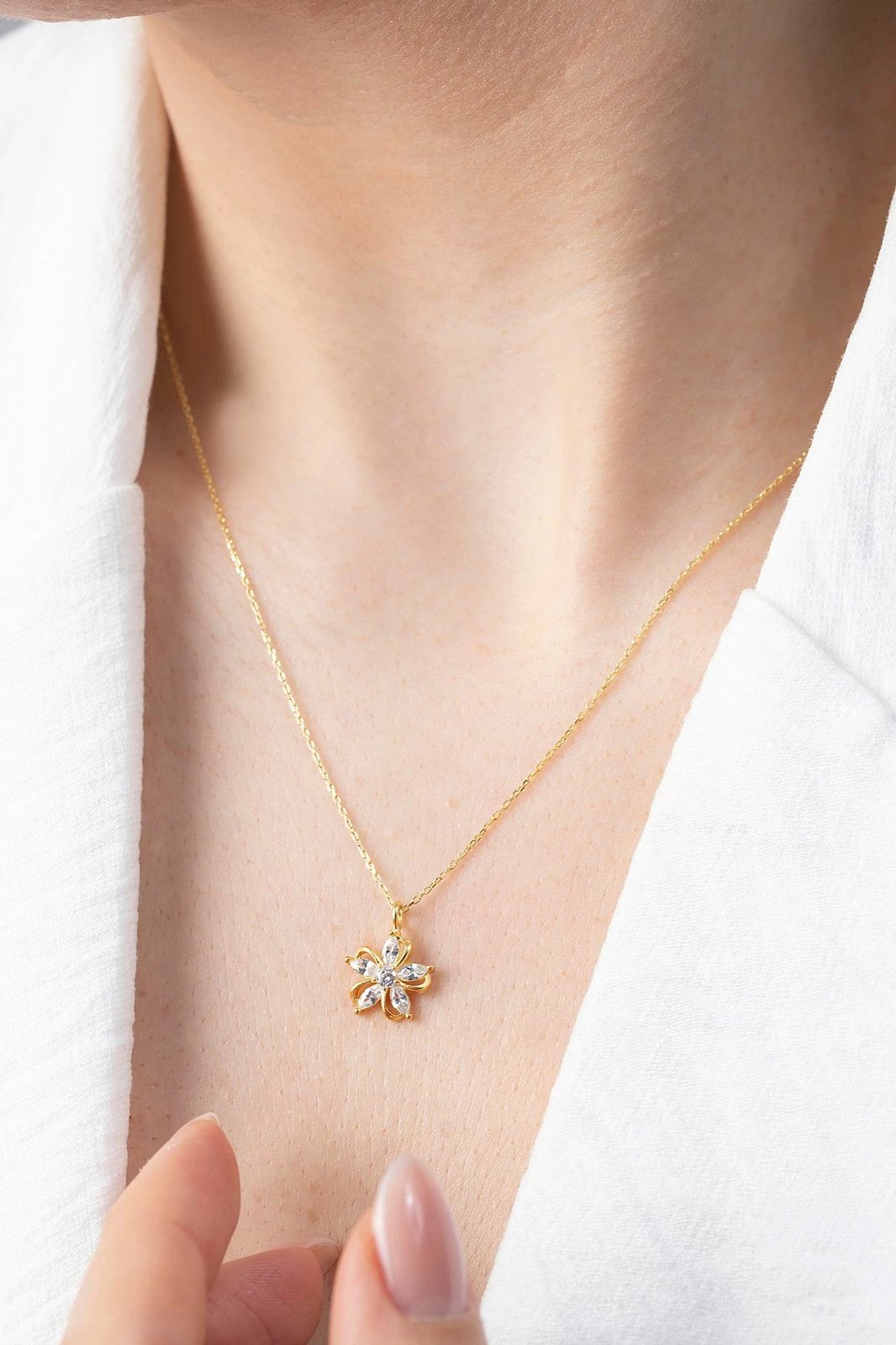 Qafore argjendi Elika Silver, ngjyrë ari, ELKAB92346A