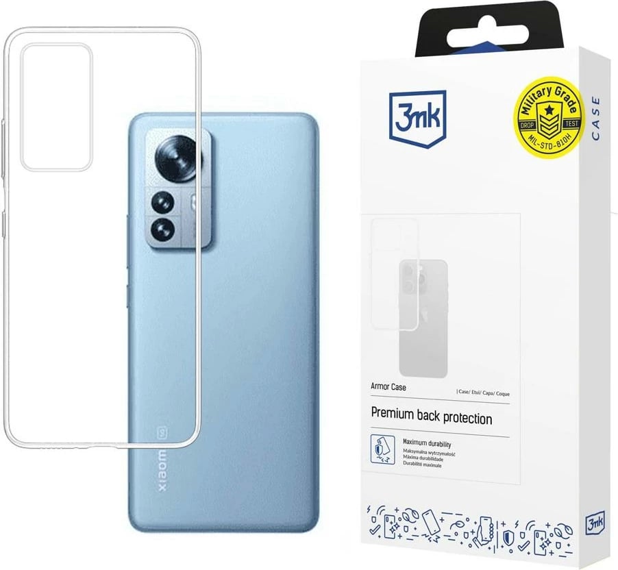 Mbështjellës 3mk Armor Case për Xiaomi 12 / 12X, transparent