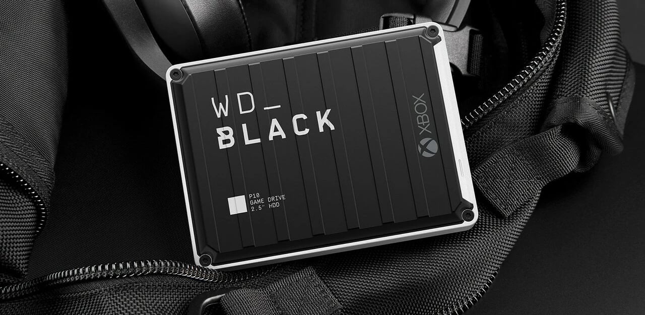 Hard disk Western Digital P10, 4 TB, 2.5", 3.2 Gen 1, e zezë