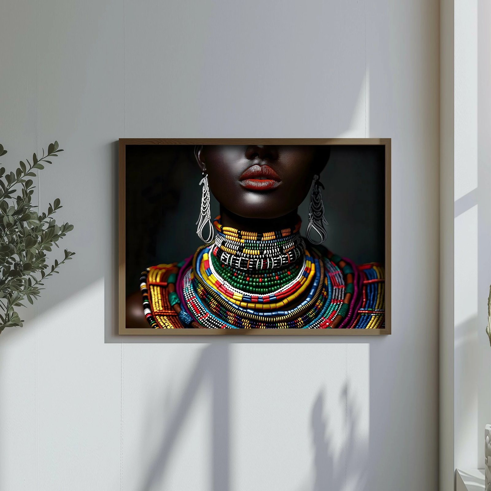 Pikturë dekorative me kornizë MDF, shumëngjyrëshe, Wallity, GE245-L