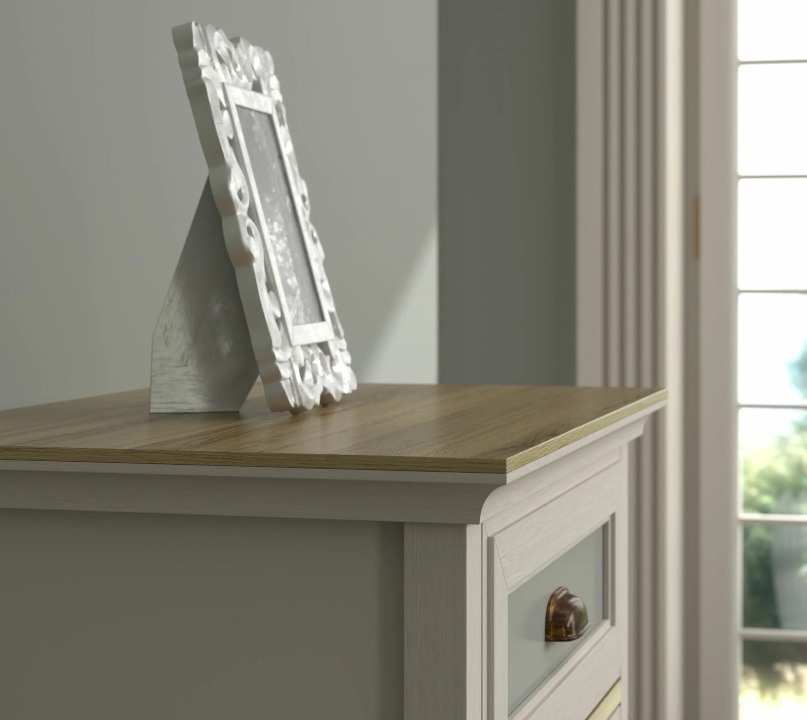 Komodë Skye Decor, FRN-21031, krem, lis, gri