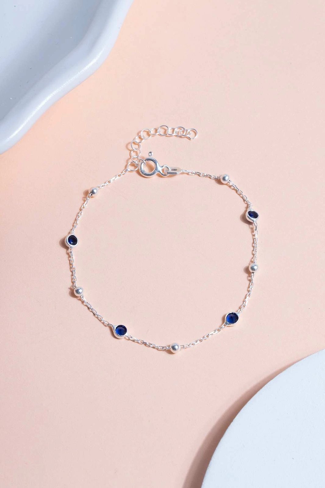 Byzylyk argjendi Jumeon, ngjyrë kaltër e errët, TFNY65232