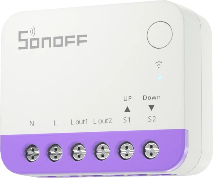 Switch smart WiFi mini Sonoff MINI-RBS, Matter, kontroll roletash/perde me përqindje, 2.4GHz, punon me Apple Home/Google Home/Alexa/SmartThings