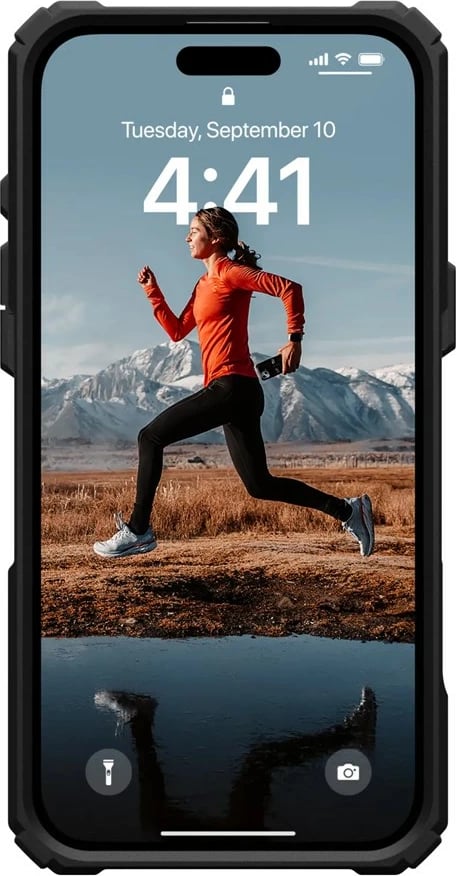Mbështjellës Urban Armor Gear Plasma XTE për Apple, 6.7", TPU, Zi/Portokalli