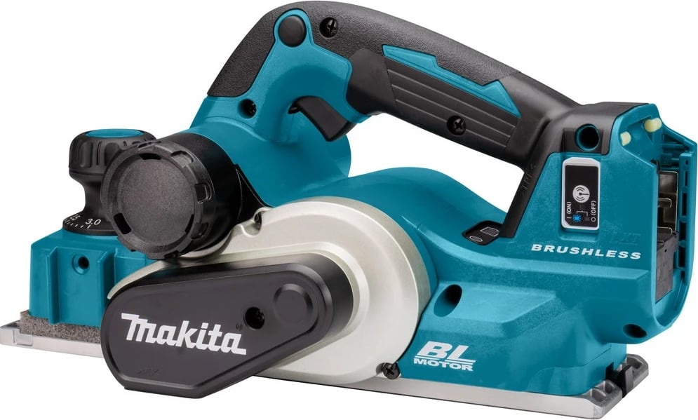 Hobel me bateri Makita DKP181ZJ, 18V, Li-Ion, zi/turkuaz