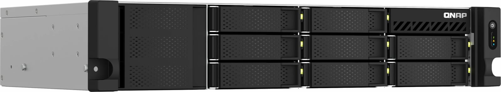 NAS rackmount QNAP TS-864eU-RP-8G, 8 vende, Intel Celeron N5095, 8GB RAM, 2U, short depth, i zi