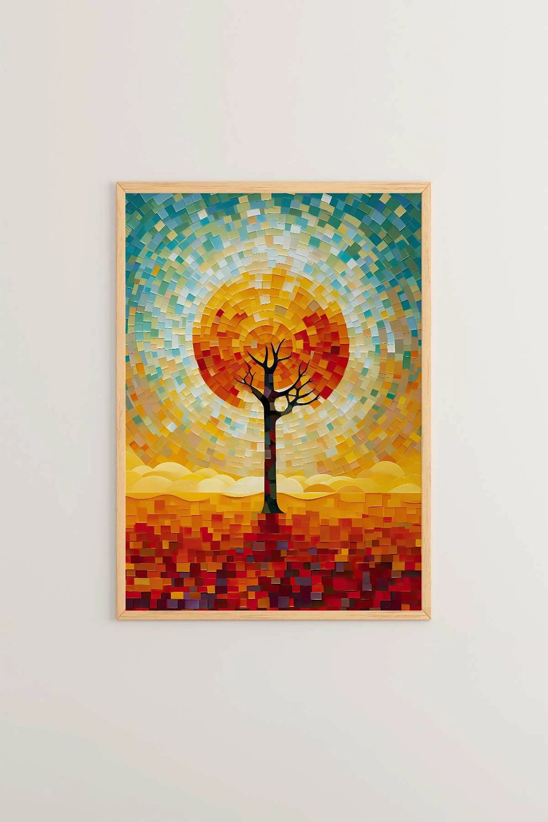 Pikturë dekorative me kornizë, shumëngjyrëshe, Wallity, Mscartmdl14