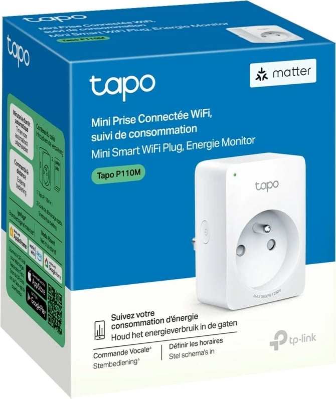 Prizë e mençur TP-Link Tapo P110M, e bardhë