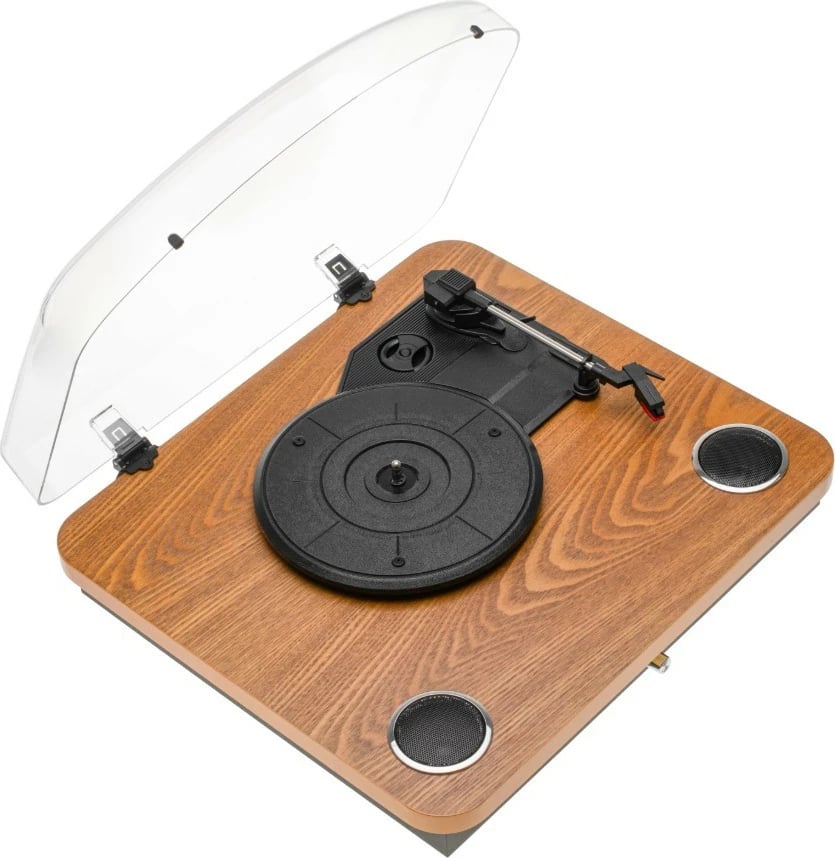 Gramafon Adler AD1914Wood me Bluetooth, USB, ngjyrë dru