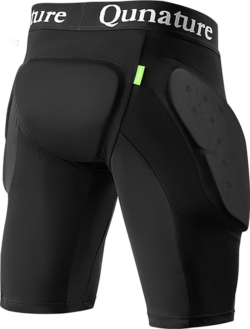 Pantallona mbrojtëse ijë Qunature Ski Basic S, EVA 12 mm, uniseks, e zezë