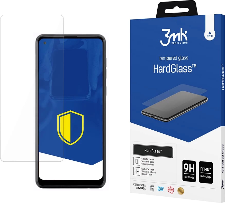 Mbështjellës xhami i temperuar 3mk HardGlass për Samsung Galaxy A21s, Transparent