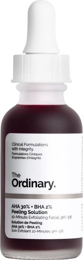 Solucion eksfoliues për femra The Ordinary AHA 30% + BHA 2%, 30ml