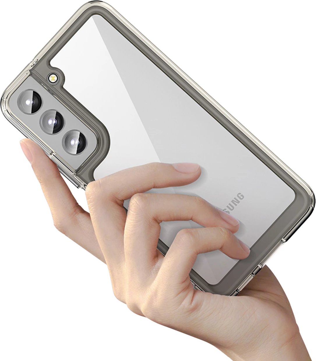 Mbështjellës Hurtel Outer Space Case për Samsung Galaxy S23+, i zi