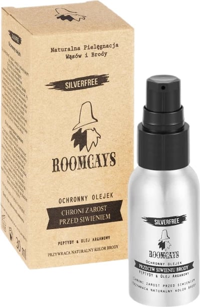 Produkt për mjekër ROOMCAYS SilverFree për burra, 30ml