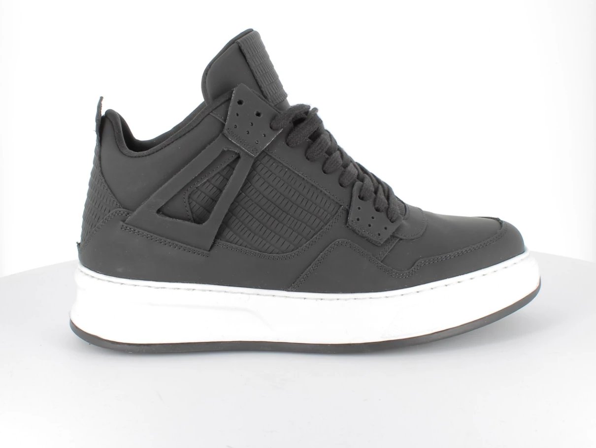 Patika të fella për meshkuj BASKETS028, të zeza