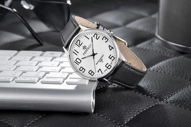 Orë dore meshkuj PERFECT GXB452-01, e zezë