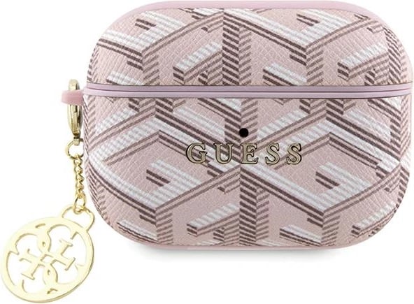 Mbështjellës Guess GCube Charm për AirPods Pro 2, Rozë