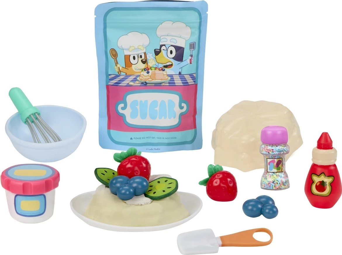 Set plasteline kreative Little Tikes Bluey Pavlova Kit 643460-EUC, 30 aksesorë, 3+