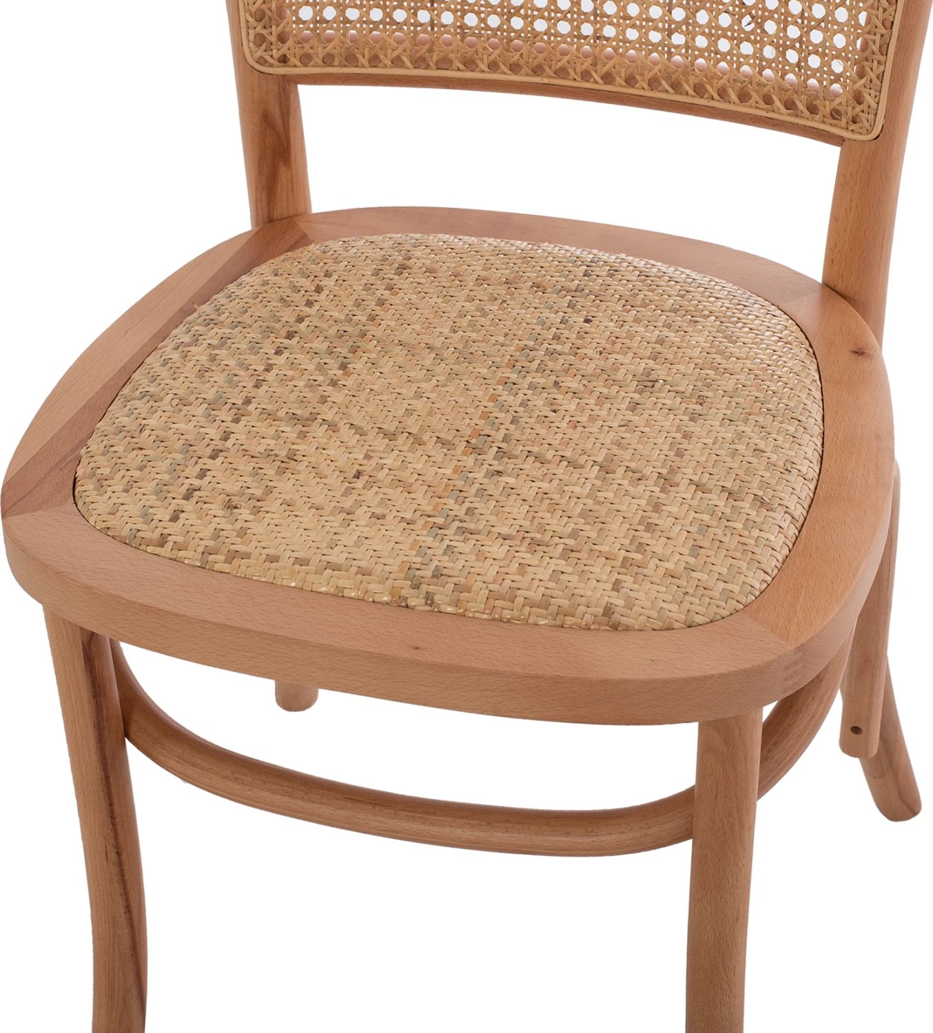 Karrige profesionale SLOAN, dru ahu, shpinë e perforuar, FH8915.21, natyrale, 45x48x88H cm