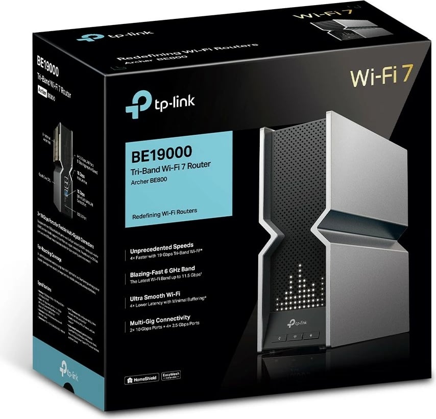 Router Wi-Fi 7 TP-LINK Archer BE800, BE19000, i zi/gri