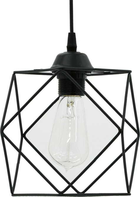 Dritë tavani Alama E27, e zezë, 20x20x74cm