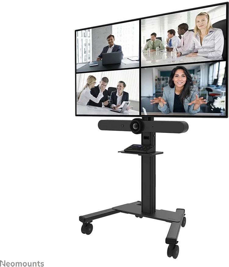 Raft universal për videobar e multimedia Newstar AFLS-825BL1, çelik, 9 kg, i zi