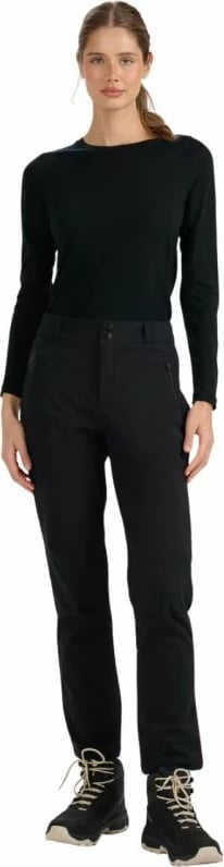 Pantallona softshell për femra 4F, të zeza