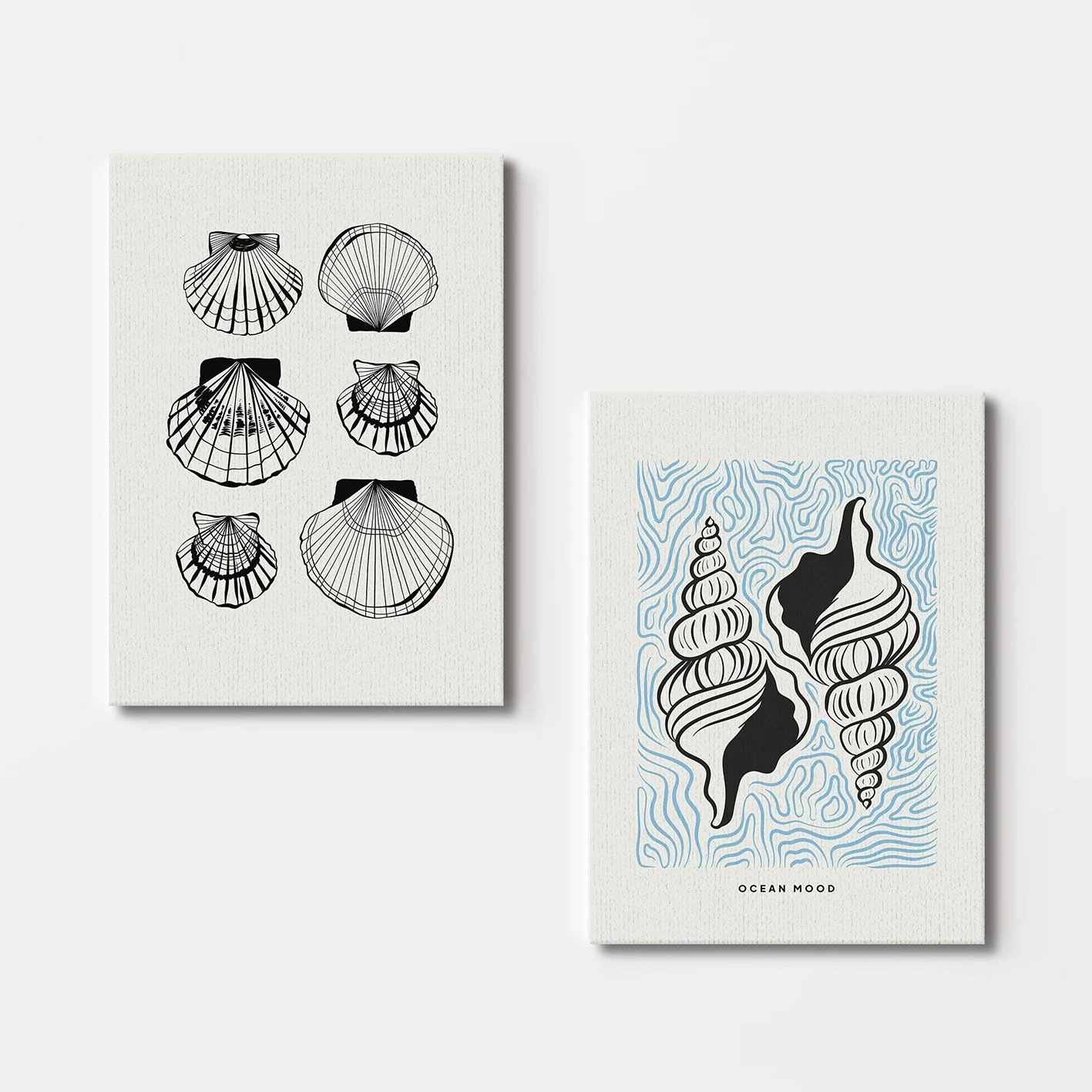 Pikturë dekorative në kanavacë (2 copë), Wallity, 2KNV4378, 50x70