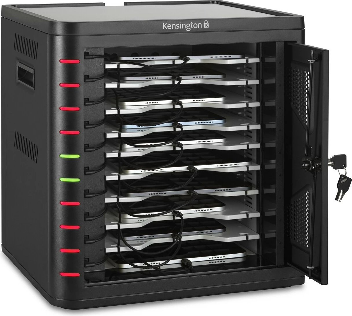 Kabinet karikues Kensington Charging Cabinet USB-C, i zi