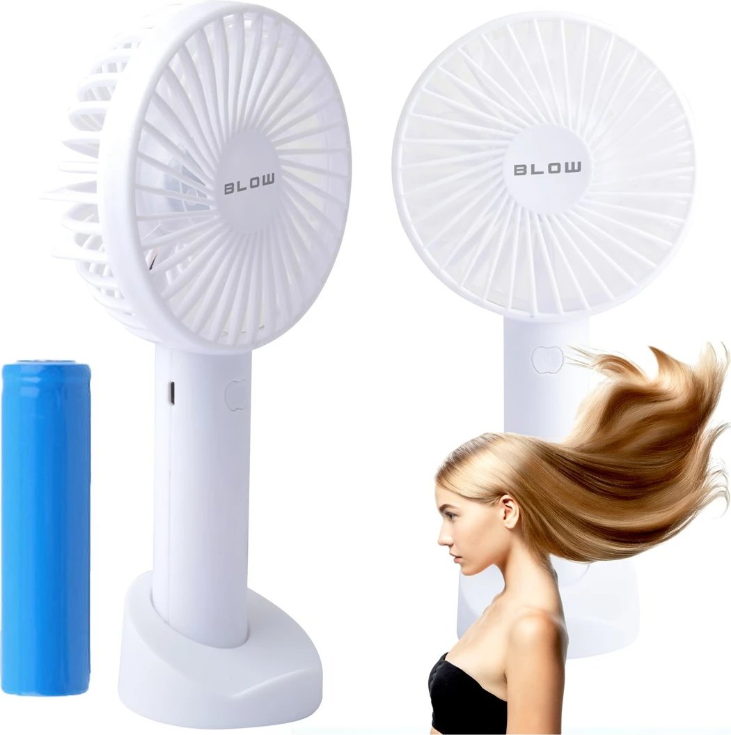 Ventilator dore BLOW, USB i rikarikueshëm, i zi