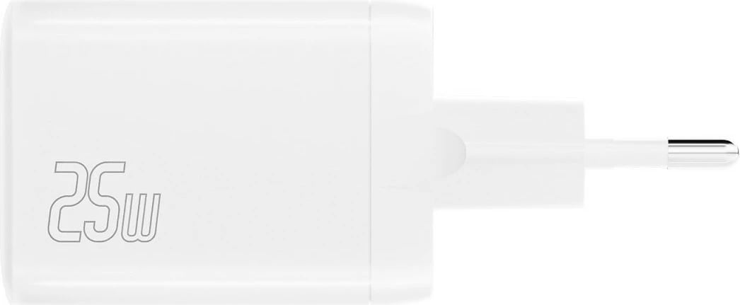 Karikues universal 4smarts 540359, 25W, Quick Charge 3.0, USB-C & USB-A, bardhë