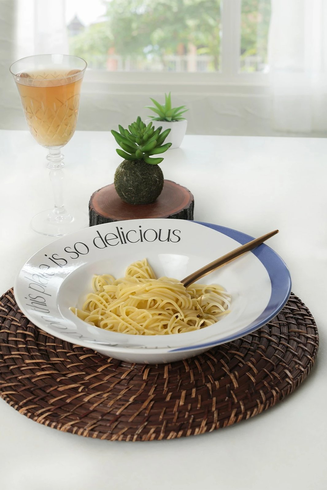 Pjata qeramike, ngjyrë kaltër e errët dhe e bardhë, set prej 6 copash, Hermia Concept, 26cm