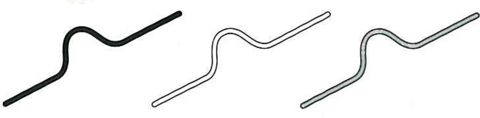 Kukë metalike COPIER LAND për kalendar muri, 7cm, e zezë (1000 copë)