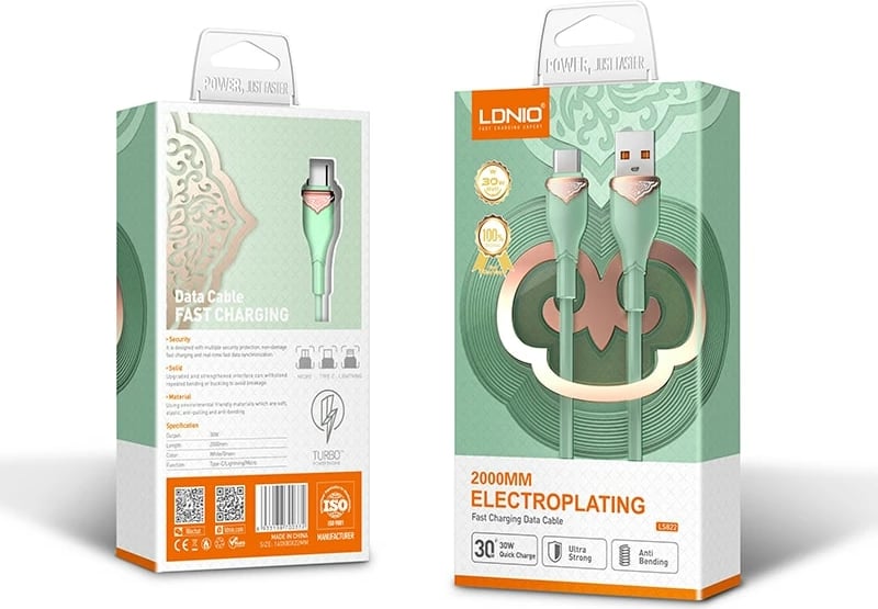 Kabllo E Karikimit LDNIO LS822 (Gjelbërt)