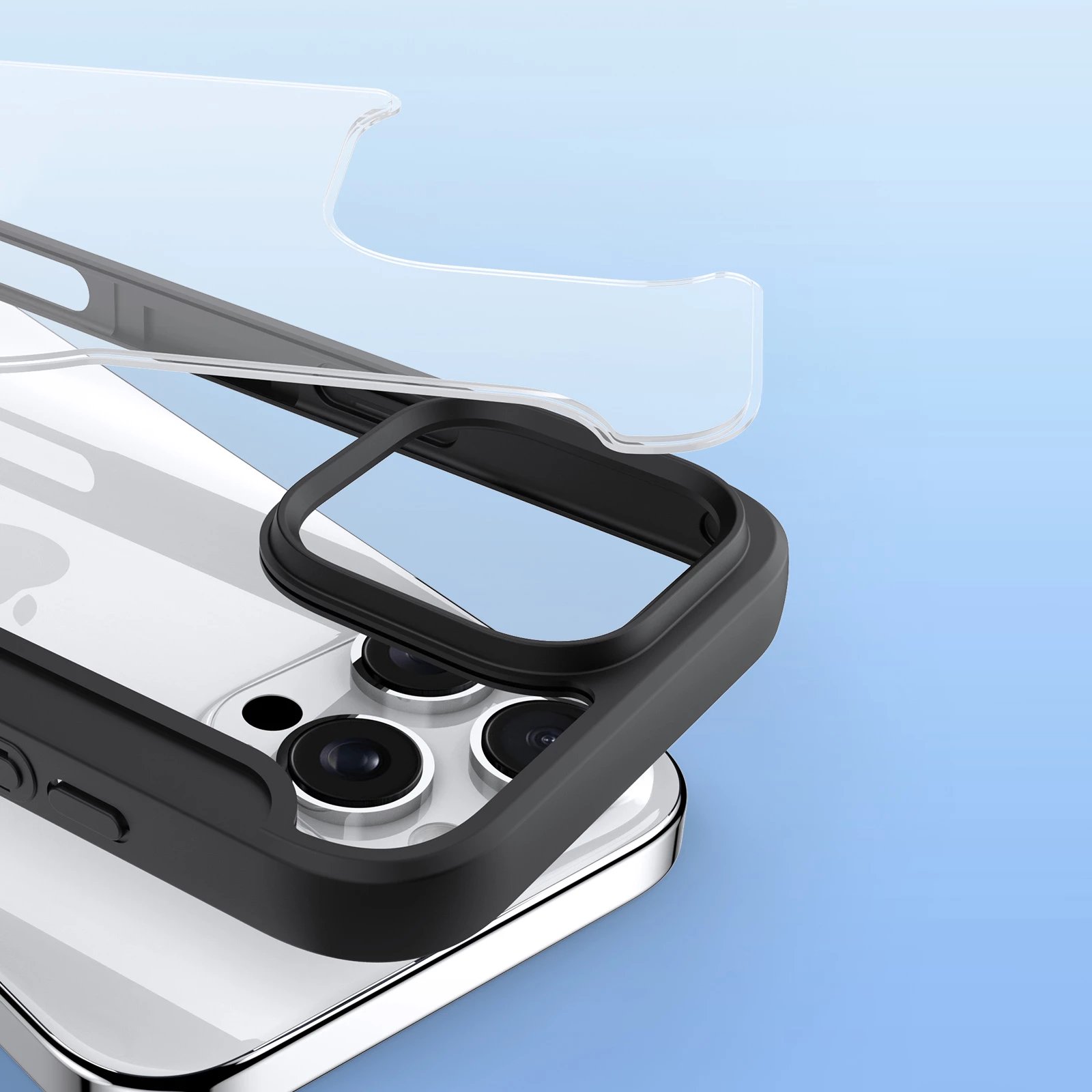 Mbështjellës Dux Ducis Skin X Pro për iPhone 16 Pro Max me MagSafe dhe flip, i zi