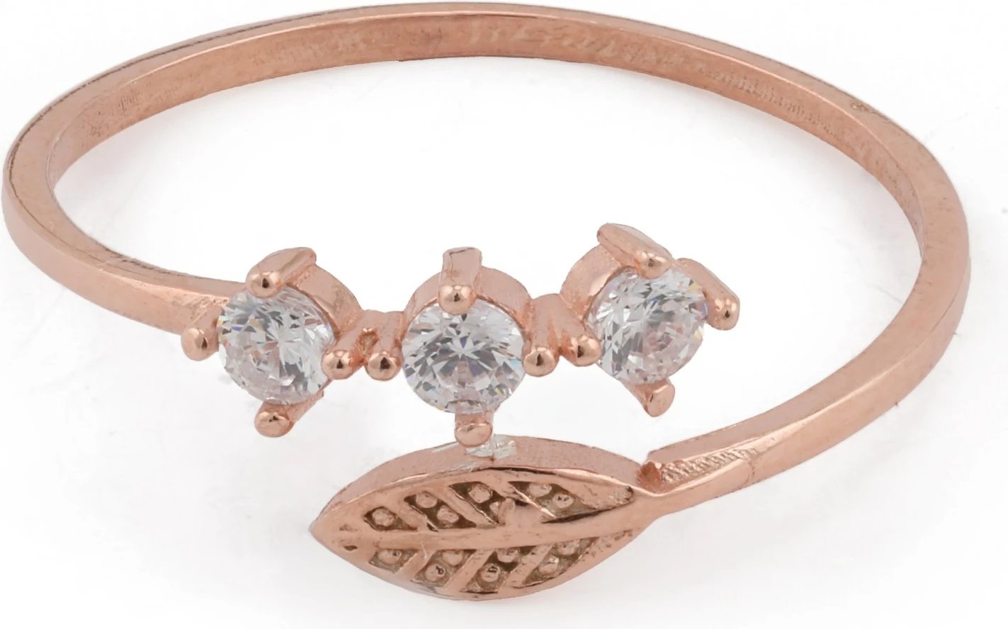 Unazë argjendi Jumeon, ngjyrë ari rozë, 9946