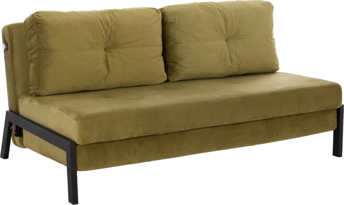 Shtrat divan kadife, ngjyrë ulliri, FH3079.13, 150x87x79 cm