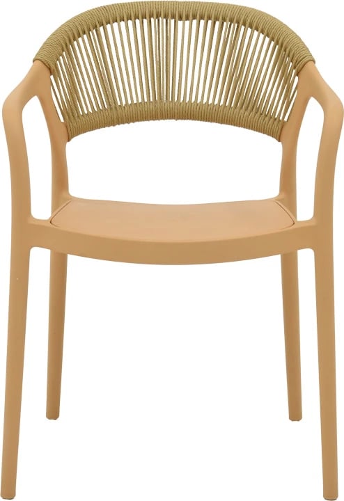 Karrige Ankara, e grumbullueshme, ngjyrë kapuçino me ratan bezhë, 57x48x80cm