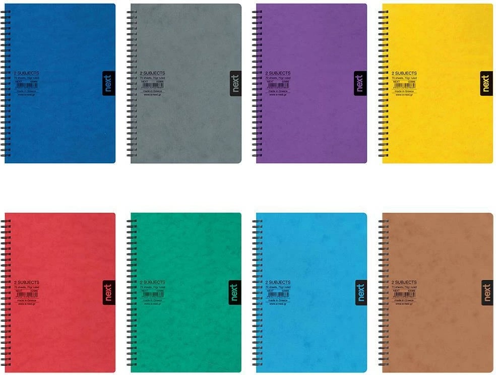 Bllok spiralor Next 21x29cm 3 lëndë, 5 ngjyra