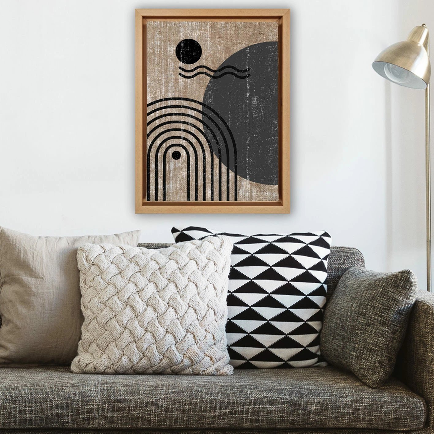 Pikturë dekorative në kanavacë, shumëngjyrëshe, Wallity, LNJ31804047907, 46x66cm