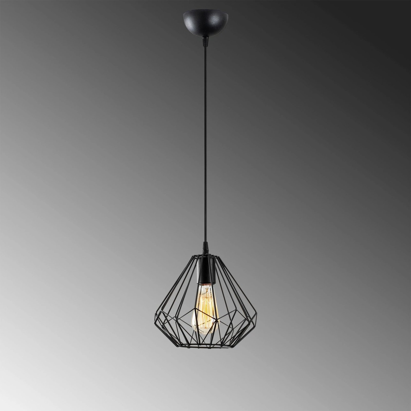 Llambë tavani Opviq, model Diamond, e zezë, 704-S