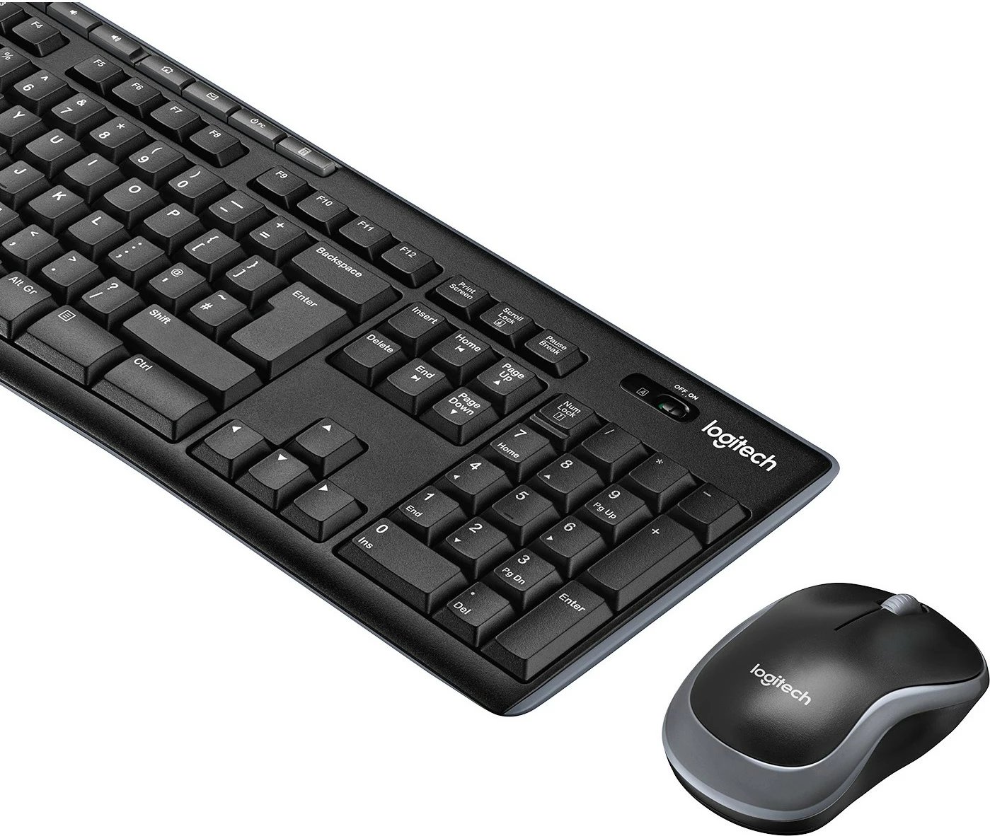 Komplet maus dhe tastierë Logitech MK270, Wireless, AZERTY, E zezë