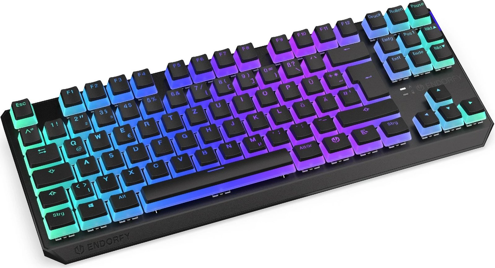Tastierë mekanike wireless Endorfy Thock TKL Pudding, RGB, Kailh Box Red, 87 taste, e zezë