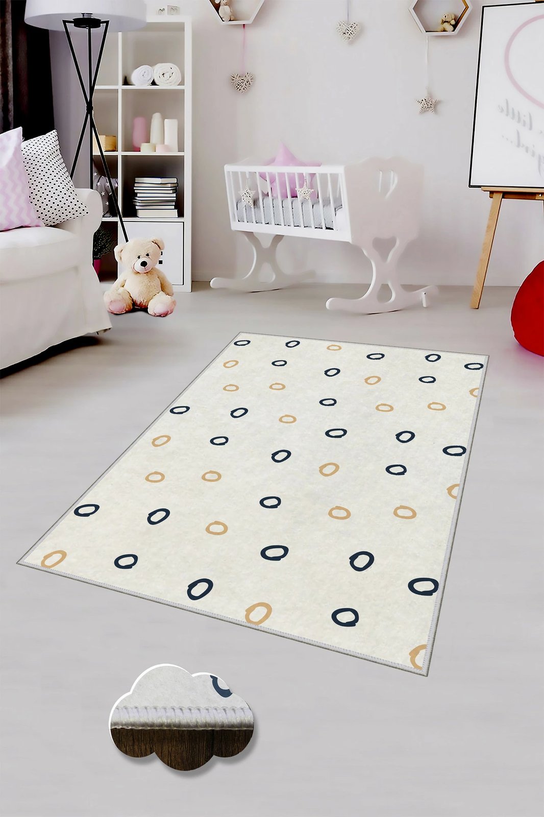 Qilim (80 x 120) Conceptum Hypnose, WOOKECE134, shumëngjyrësh