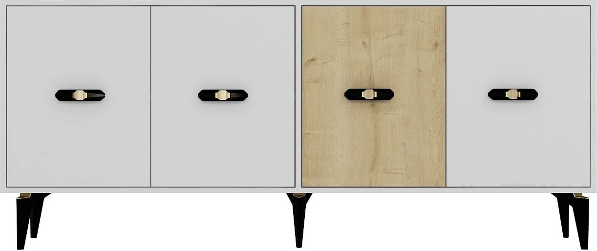 Konsol Skye Decor, qershi e bardhë, lisi sapphire