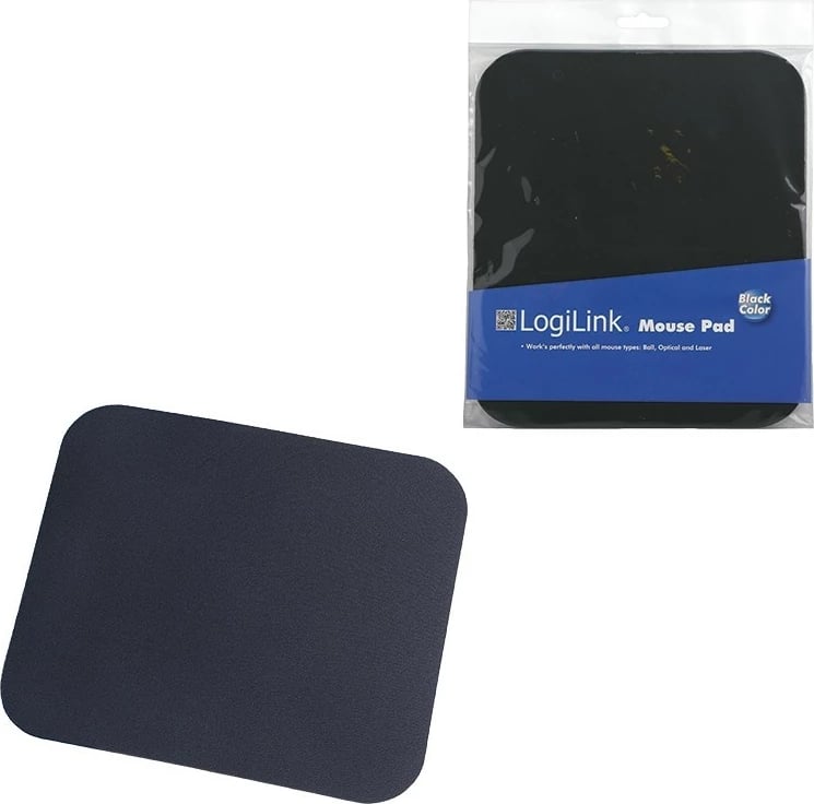 Mauspad LogiLink ID0096, Monokromatik, E zezë