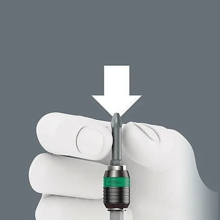 Set kaçavidash Wera 816 R Kraftform, 32 pjesë, 1/4", me bita Phillips/Pozidriv/Torx, me kuti tekstile, e zezë/metalike