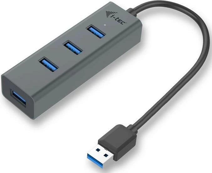 USB HUB i-tec U3HUBMETAL403, 4x USB 3.0, pasiv, metal, i zi