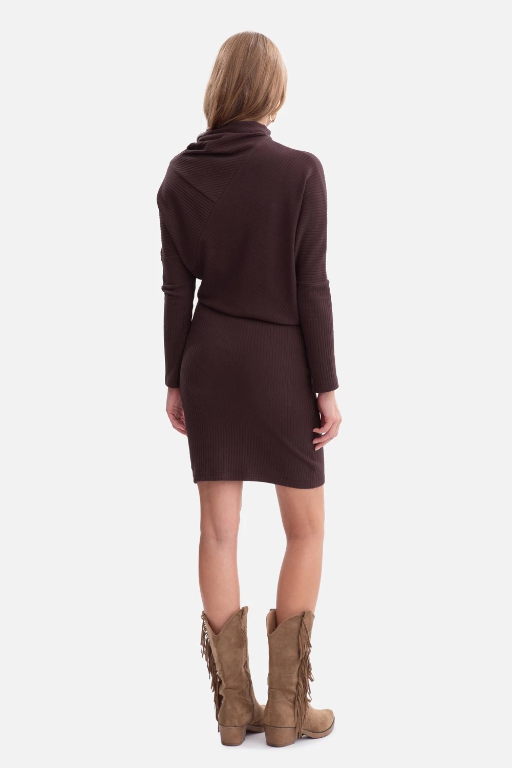 Fustan për femra BeWear 218625, kafe