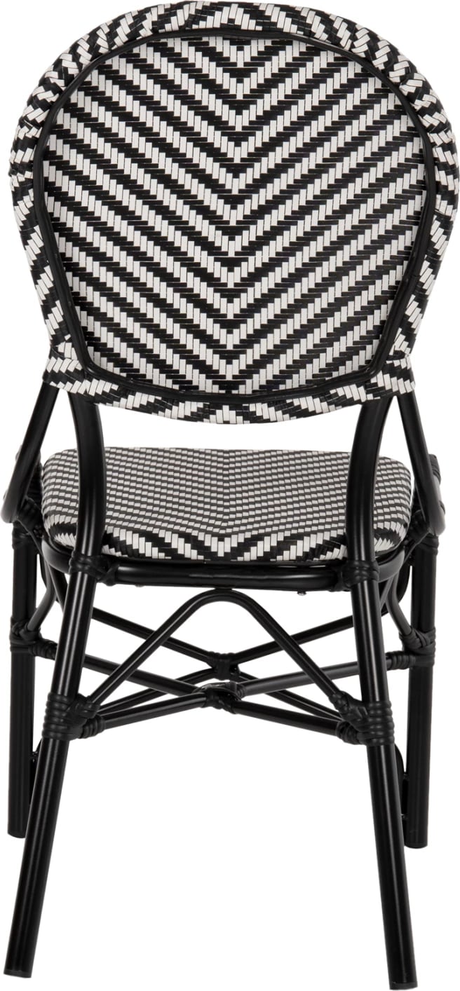 Karrige alumini FH5927.01 me tekstilene bardhë e zi, 46x56x95H cm